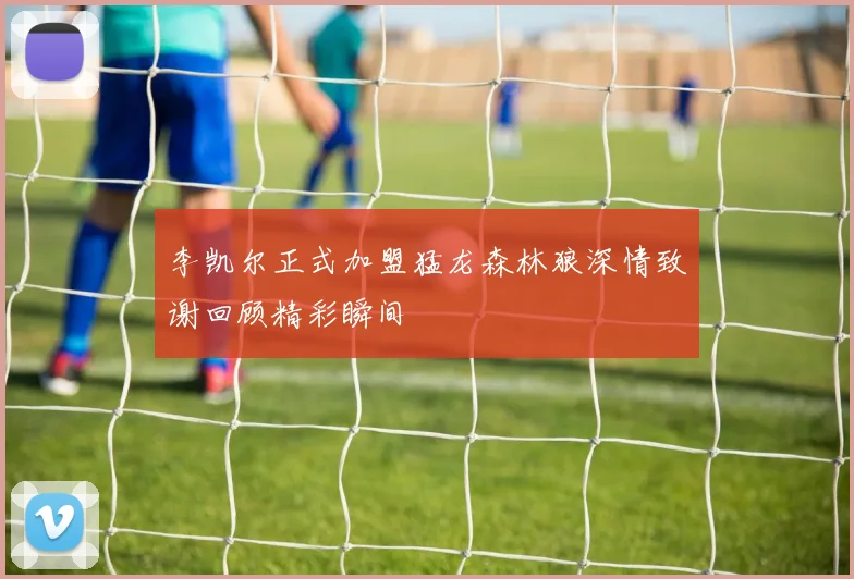 李凯尔正式加盟猛龙森林狼深情致谢回顾精彩瞬间